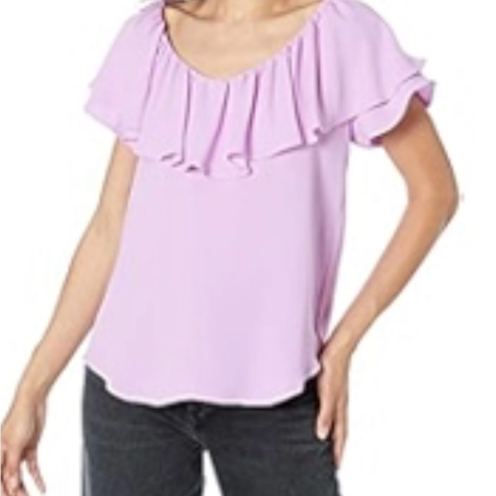 Trina Turk Lavender Ruffle Women's Top